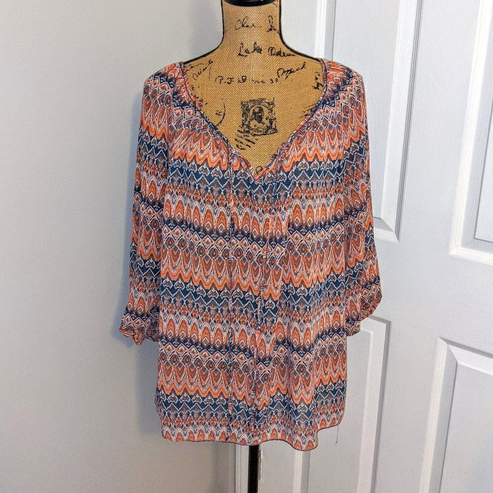 Flowy printed blouse